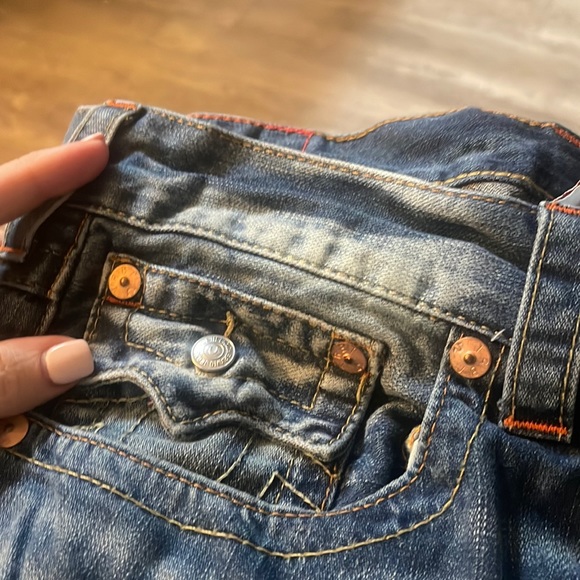 True Religion Geno Flap Big T Men's 34x32 Relaxed Slim Jeans - Picture 2 of 7